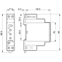 1-phase voltage relay, 1P10A, UV, OV, W 70.11.8.230.2022