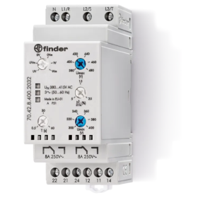 3-phase relay, 2P/8A, with control N 70.42.8.400.2032