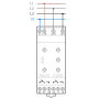 3-phase relay, 2P/8A, with control N 70.42.8.400.2032