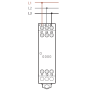 3-phase voltage relay, 2P/8A, sl., ex. 70.62.8.400.0000