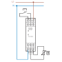 Thermal relay, 2P/8A, 24V AC/DC, PTC, short/forward/pa 70.92.0.024.0002