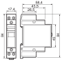 Impulse operated switch, 2Z/16A, 24V AC 20.22.8.024.4000