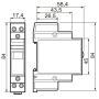 Impulse operated switch, 1Z_1R/16A, 24V AC 20.23.8.024.4000