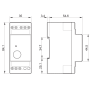 Spínač elektronický impulsně ovládaný, 1P/16A, 12V AC/DC 13.01.0.012.0000