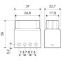 Relé spínací, 1Z/12A, 230V AC, AgSnO2 13.31.8.230.4300