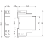 Electronic impulse-operated switch, 1Z/16A, 230V AC, DIN rail 13.81.8.230.0000