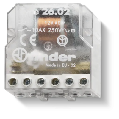 Impulse operated switch, 2Z/10A, 12V AC 26.02.8.012.0000