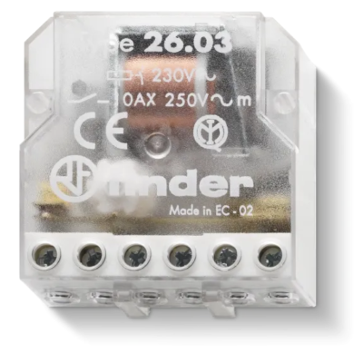 Impulse operated switch, 1Z_1R/10A, 12V AC 26.03.8.012.0000