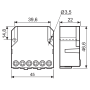 Impulse operated switch, 1Z_1R/10A, 12V AC 26.03.8.012.0000