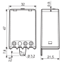 Electronic impulse-operated switch, 1Z/10A, 230V AC 27.01.8.230.0000