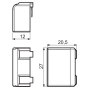 Capacitor, 15 buttons, up to 1 mA/230V 027.00