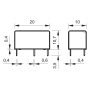 Miniature relay, PS, 1P/6A, 12V DC, AgSnO2 32.21.7.012.4000