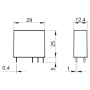 Safety relay B, DIN/PS, 2P/8A, 12 V DC, AgNi 50.12.9.012.1000