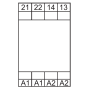 Relay with forced contacts, DIN, 1Z+1R 6A, 230V AC, BS, Au 7S.12.8.230.5110