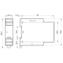 Relay with forced contacts, DIN, 1Z+1R 6A, 230V AC, BS, Au 7S.12.8.230.5110