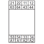 Relay with forced contacts, DIN, 4Z+2R 6A, 230V AC, Au, BS 7S.16.8.230.5420