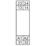 Relay with forced contacts, DIN, 2Z+1R 6A, 24V DC, 1 module. 7S.23.9.024.0210