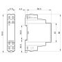 Relay with forced contacts, DIN, 2Z+1R 6A, 24V DC, 1 module. 7S.23.9.024.0210