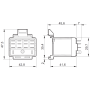 Adapter, 56_4P, on top DIN rail 056.47