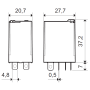 Relé výkonové miniaturní, DIN, 2P/12A, 230V AC, MA_MI 56.32.8.230.0040