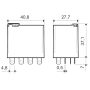 Miniature power relay, DIN, 4P/12A, 24V AC, MA, MI 56.34.8.024.0040