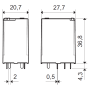 Miniature power relay, PS, 2P/12A, 230V AC 56.42.8.230.0000