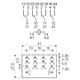 Miniature power relay, PS, 4P/12A, 24V DC 56.44.9.024.0000