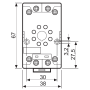 Socket, DIN, 60.12/99.01, 8 pin 90.20