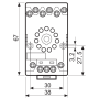 Socket, DIN, 60.13/99.01, 11 pin 90.21