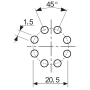 Socket, PS, 60.12, 8 pin 90.14