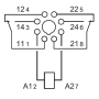 Relay diameter, DIN, 2P/10A, 24V AC, MA_MI 60.12.8.024.0040