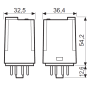 Relay diameter, DIN, 2P/10A, 24V AC, MA_MI 60.12.8.024.0040