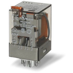 Industrial relay, DIN, 2P/10A, 110V AC, MA_MI 60.12.8.110.0040