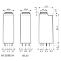 Time relay miniature, MF, 2P/10A, 12V AC/DC, 50ms-100h 85.02.0.012.0000