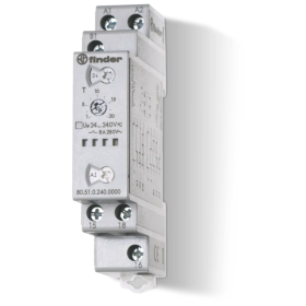 Time relay, MF, 1P/8A, 24-240V AC/DC, 100ms-20h 80.51.0.240.0000