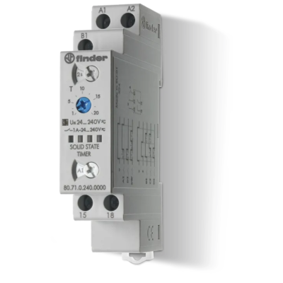 Time relay, MF, 1Z/ 1A, 24-240V AC/DC, 0.1s-24h, SSR 80.71.0.240.0000