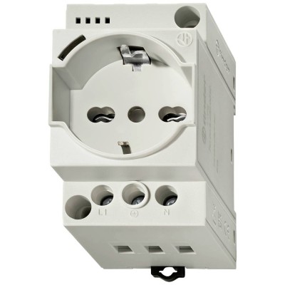 DIN rail socket without SCHUKO LED