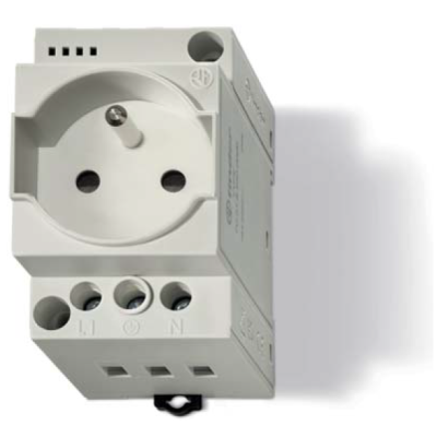 DIN rail socket without LED