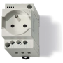 DIN rail socket without LED