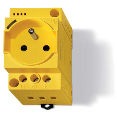 DIN rail socket without LED