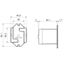 Adapter, 62, to panel above 062.05