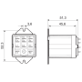 Adapter, 62, to panel above 062.05