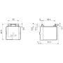 Adapter, 62, for rear DIN-rail 062.08