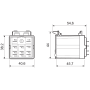 Adapter, 62, for rear DIN-rail 062.08