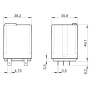 Power relay, FA187, 2P/16A, 24V DC, with extinguishing magnet. 62.32.9.024.4800