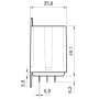 Power relay, FA250, 2Z/16A, 230V AC, cont. 3mm 62.82.8.230.0300