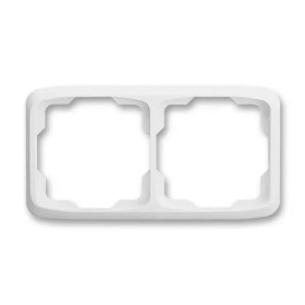 Frame for wiring devices, double horizontal, multiple variants