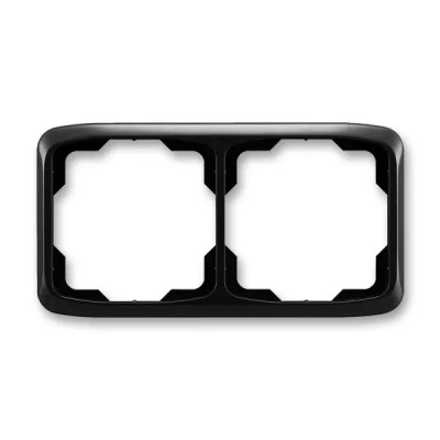 Frame for wiring devices, double horizontal, multiple variants