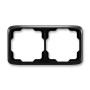 Frame for wiring devices, double horizontal, multiple variants