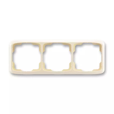 Frame for wiring devices, triple horizontal, multiple variants
